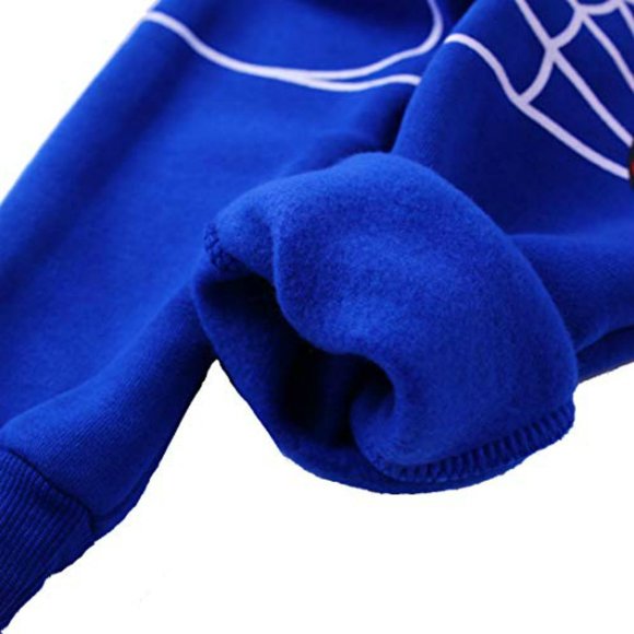 KIDS SPIDERMAN BLUE HOODIE and PANTS SET. - Picture 14 of 14